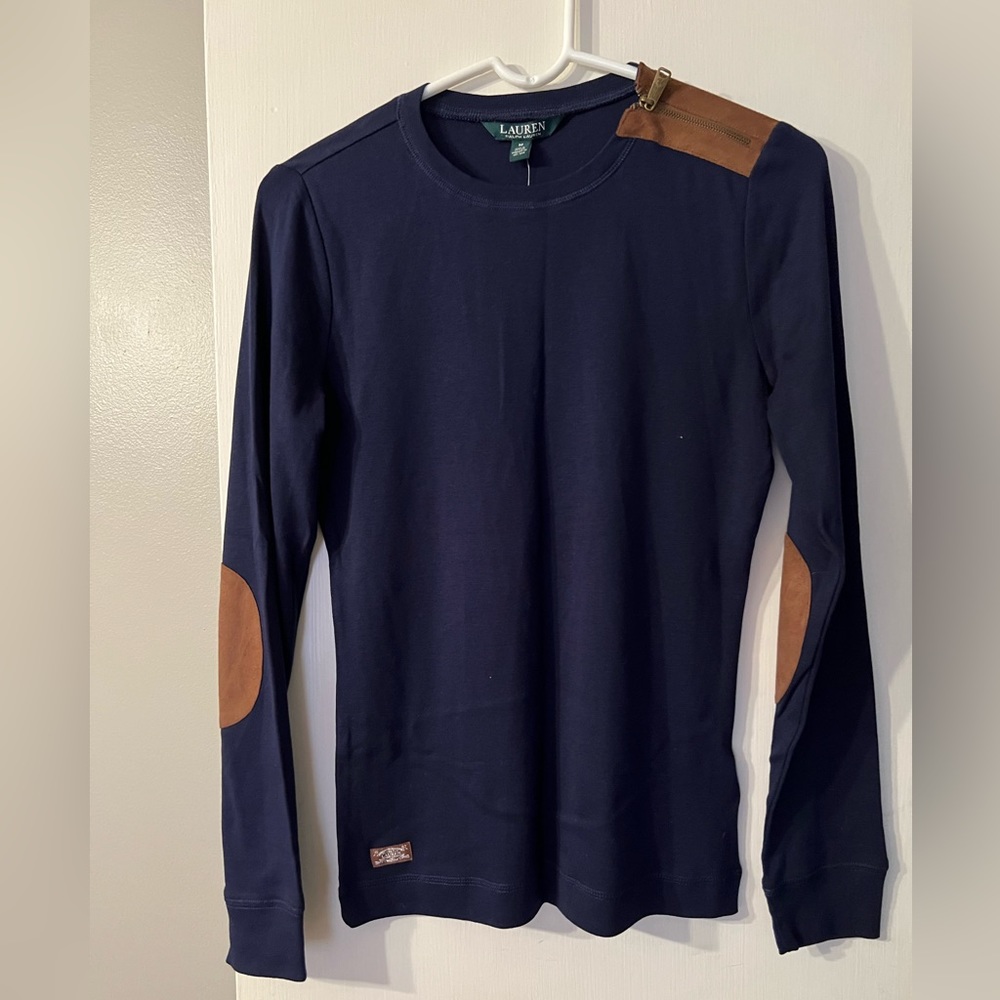 Navy Blue Lauren by Ralph Lauren Sweater. NWT
